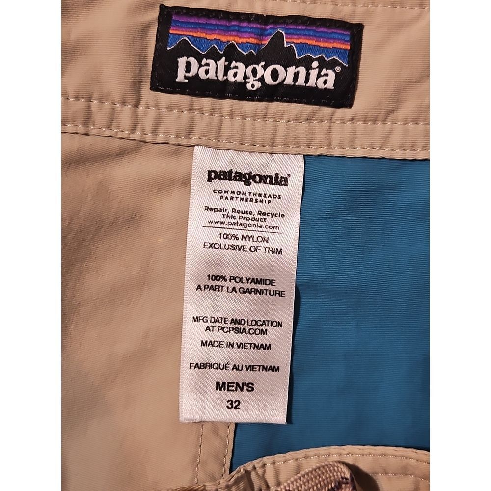 Patagonia Wavefarer Trunks Board Short Mens Size 32 Beach‎ Color Block Swim Logo - Picture 3 of 9